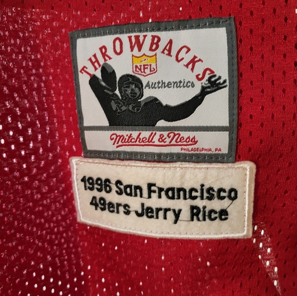 Mitchell & Ness Jerry Rice San Francisco 49ers Mesh Foootball Champion. Size 50 - Picture 4 of 4